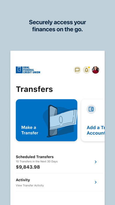 ORNL Federal Credit Union Screenshot
