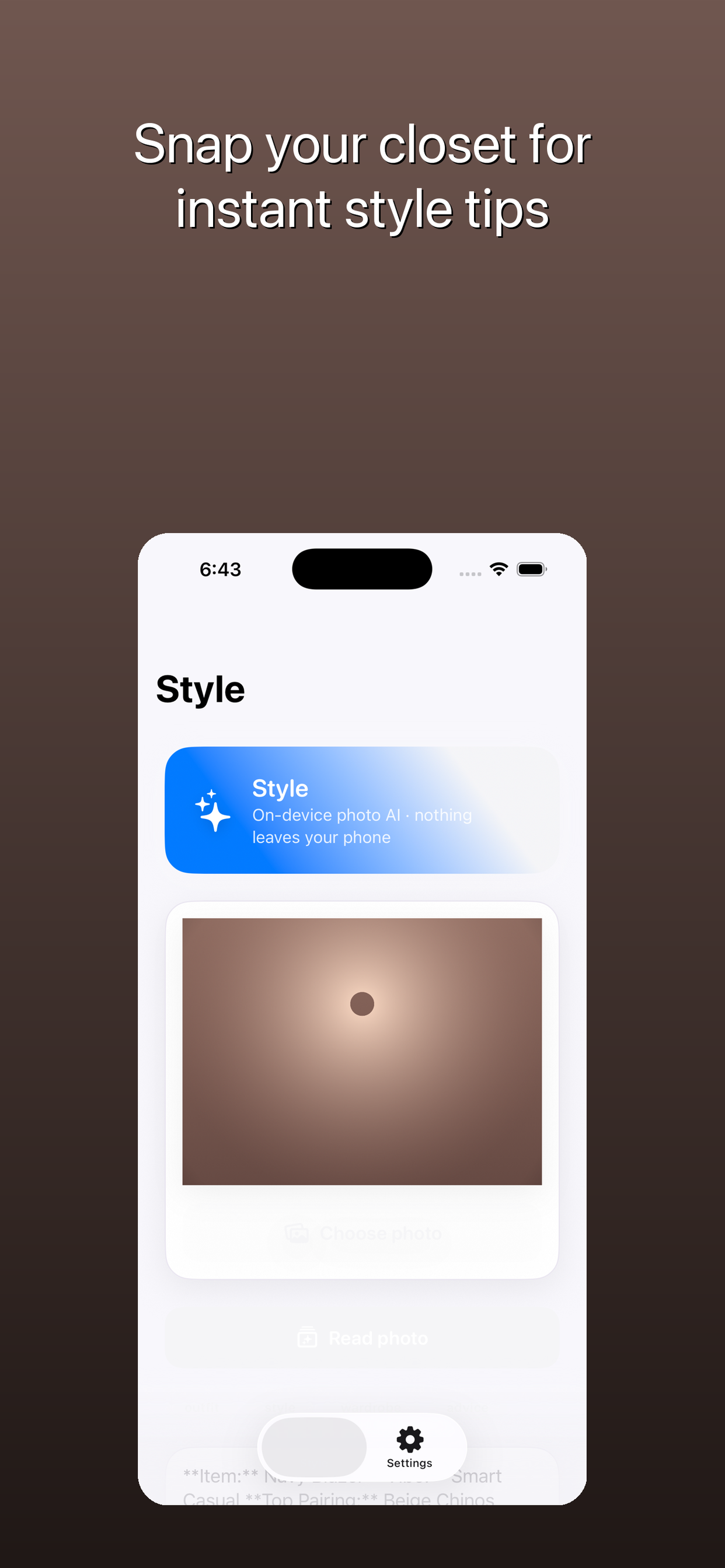 Style: Private Outfit Advisor screenshot 5