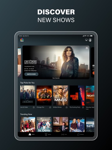 The NBC App – Stream TV Shows iPad screenshot