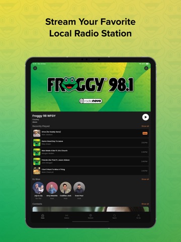 Froggy 98 Radio iPad screenshot