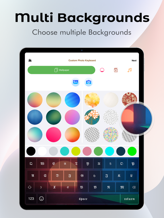 Fonts & Photo: Custom Keyboard iPad screenshot 4 - Utilities app