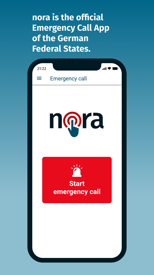 #1. nora - Emergency Call App (iOS) 由: Ministerium des Innern des Landes Nordrhein-Westfalen