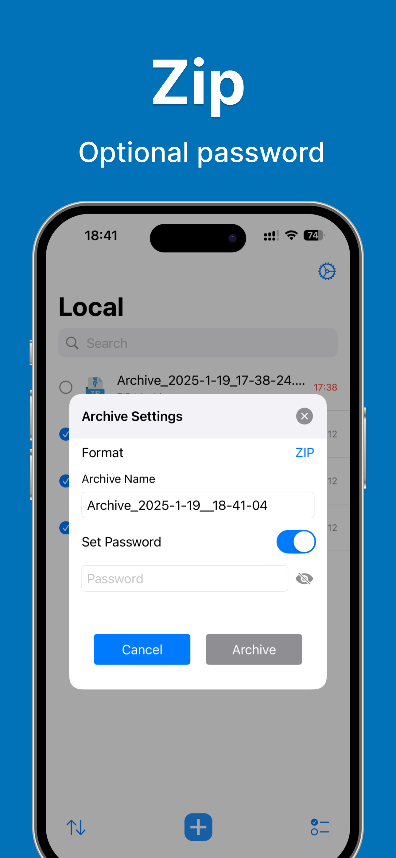 Zip Opener -unzip RAR 7z files