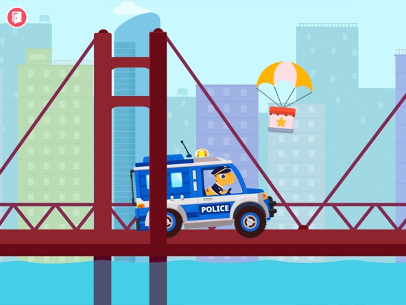 Dinosaur Police Car kids Games screenshot 6