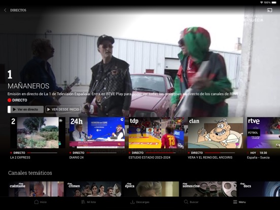 RTVE Play iPad app afbeelding 4