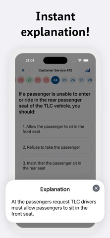 TLC NYC: Practice Exam prep iPhone screenshot