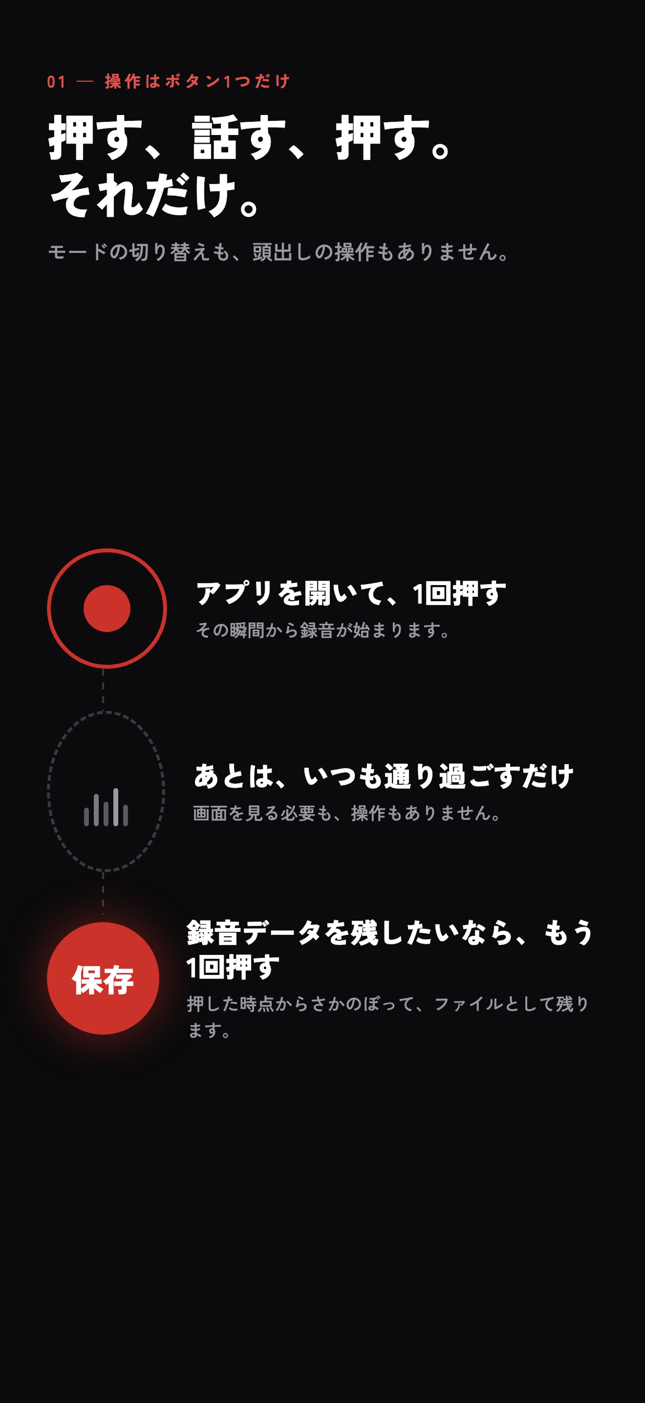 Screenshot 2 of さかのぼりシンプル録音