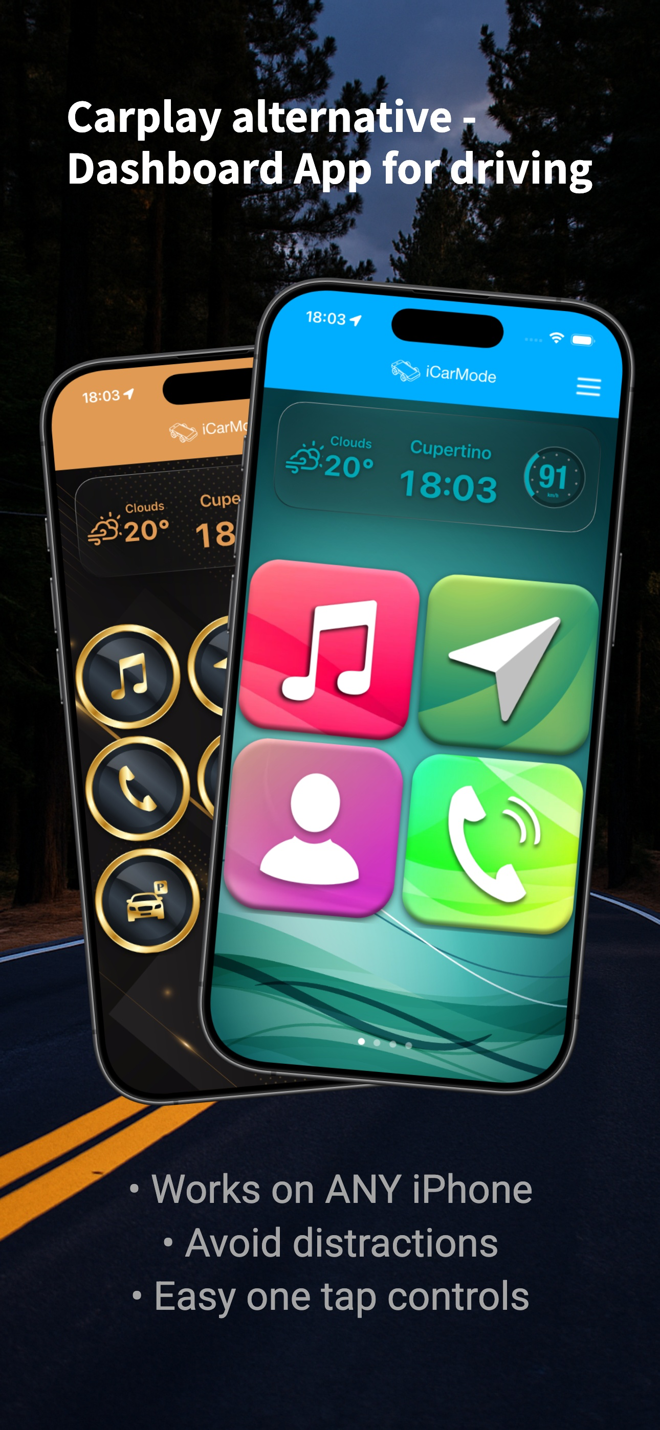 iCarMode: Drive Safe Dashboard