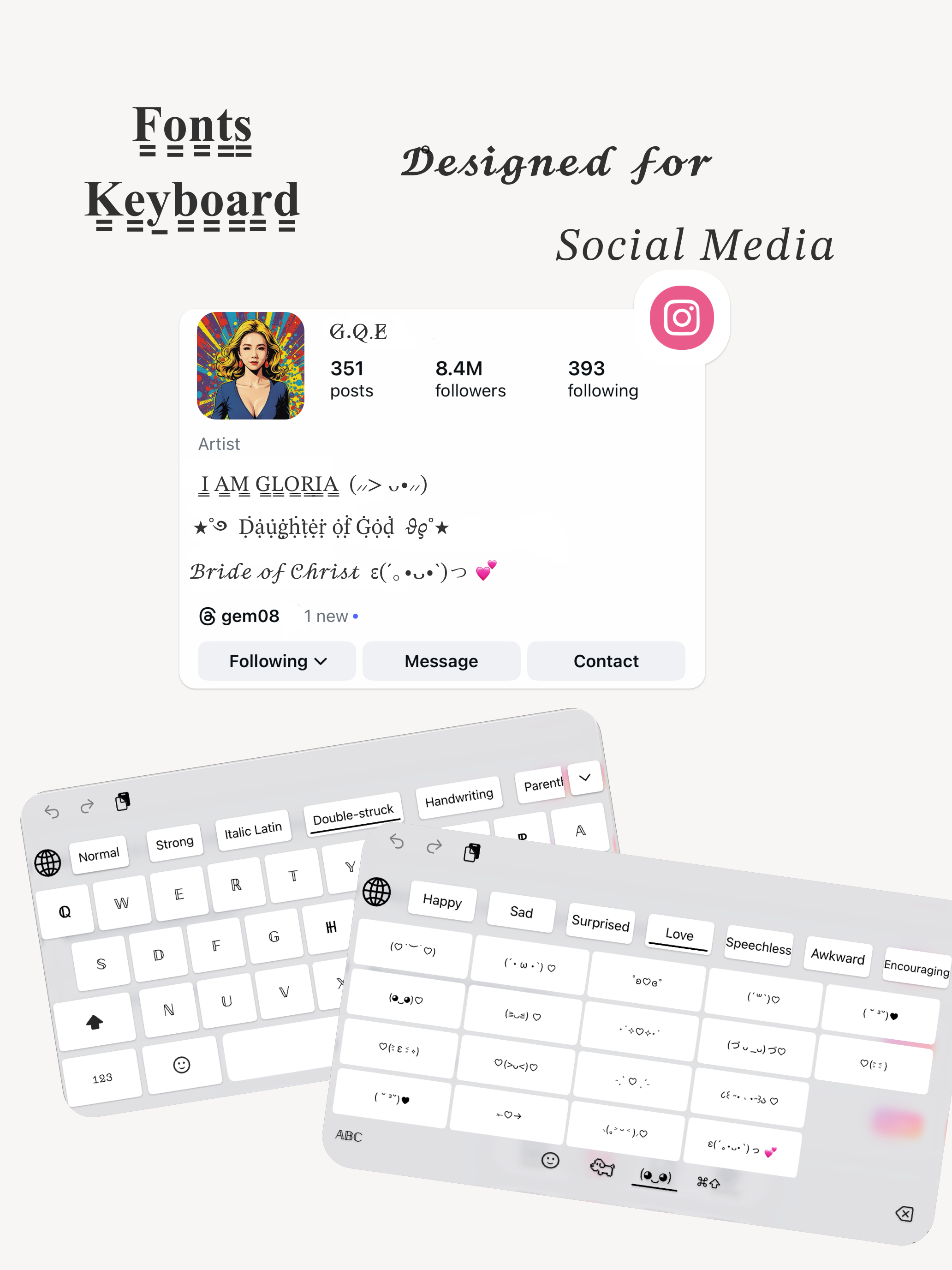Fonts Keyboard -  WaSticker screenshot 5