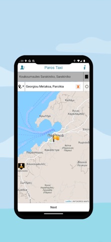 Paros Taxi screenshot
