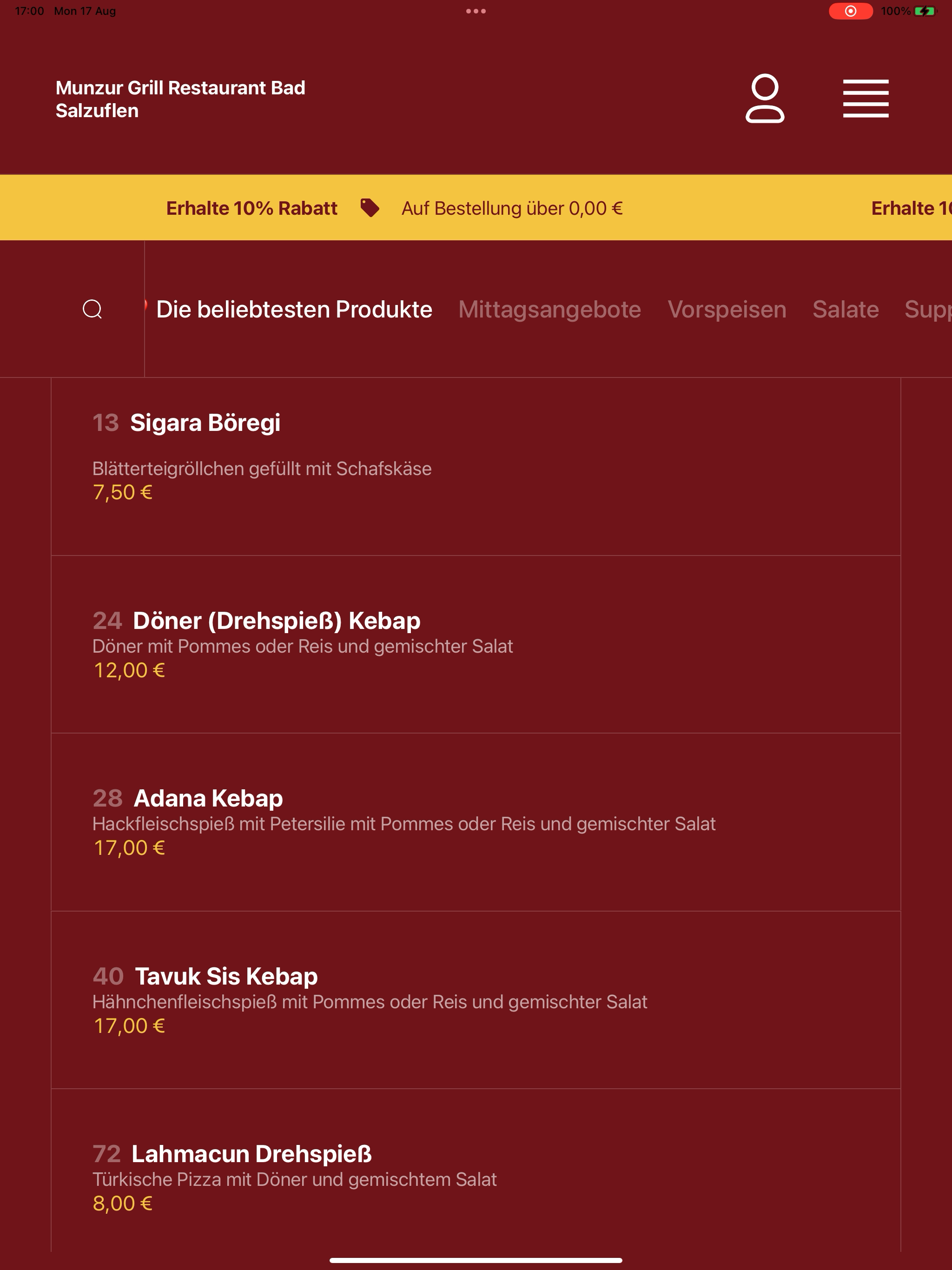 Munzur Grill Restaurant screenshot 14