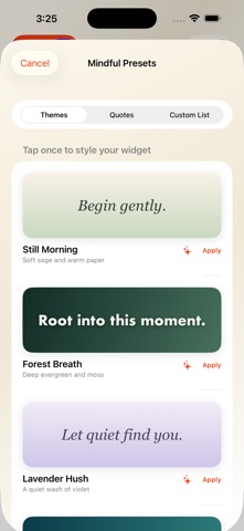 WidgText: Mindful Widgets screenshot