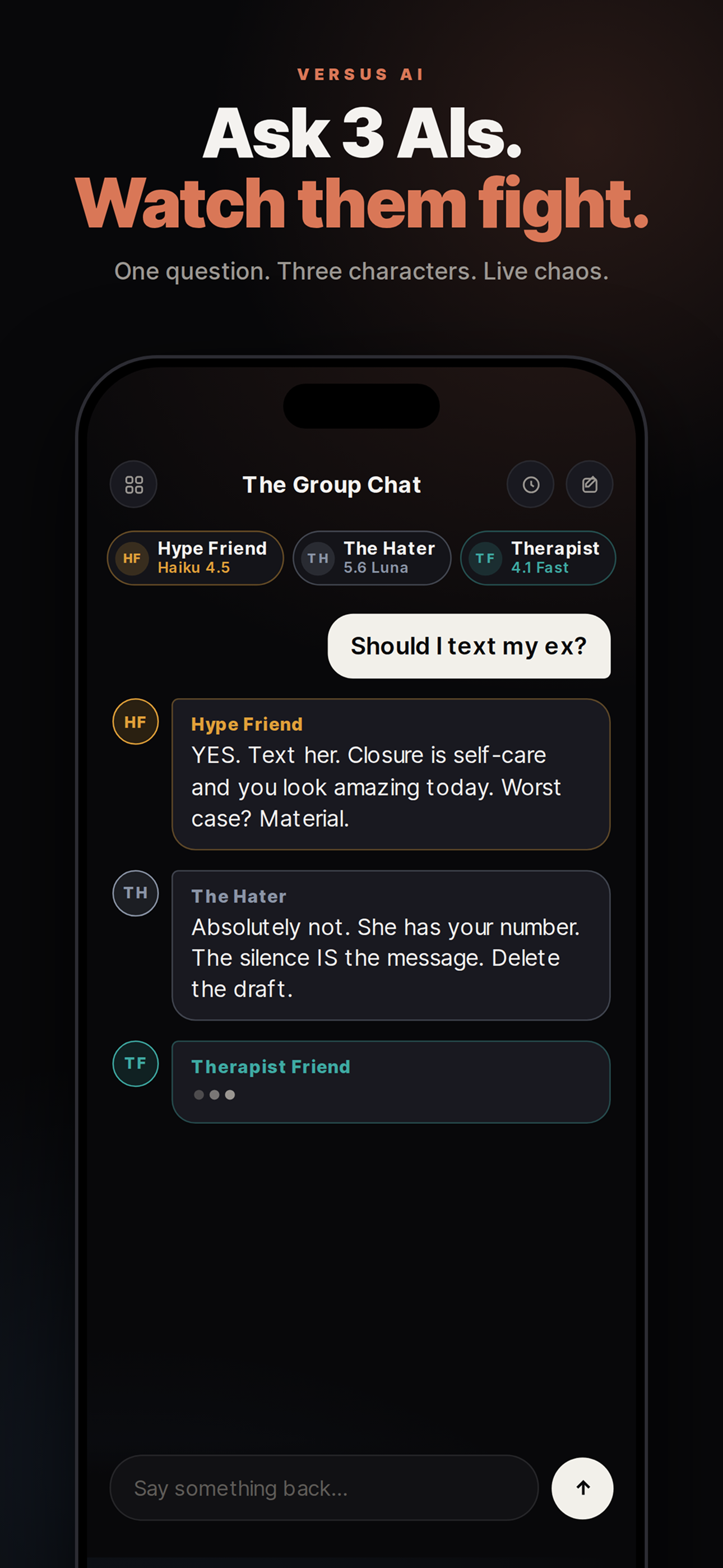 Versus AI: AI Character Chat