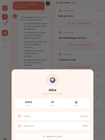 Unimapp iPad screenshot