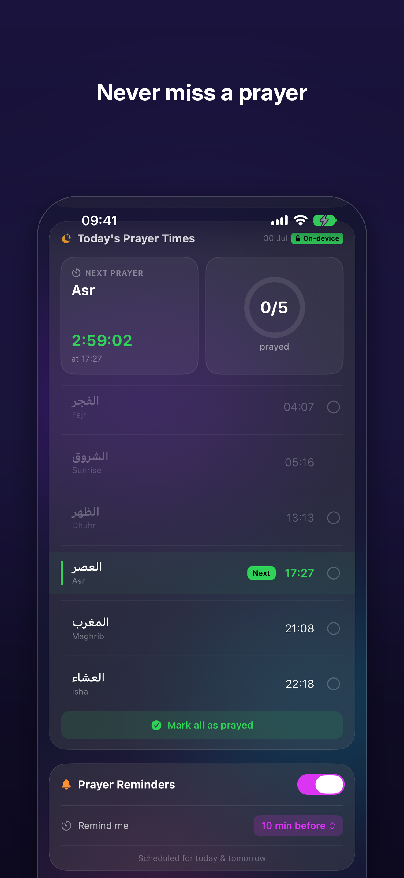 Qurantify: Quran & Prayer Time screenshot 9
