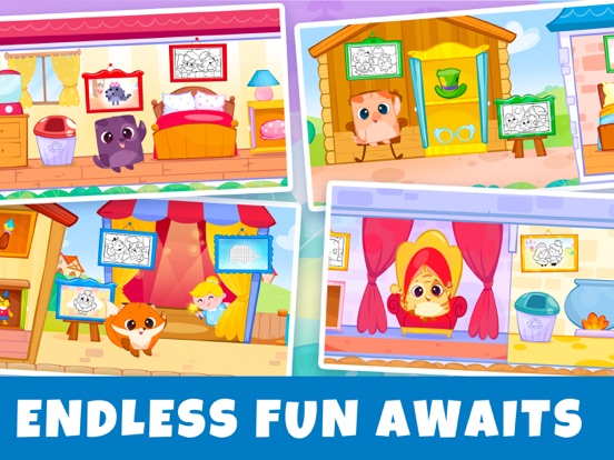 Art Games for Kids: Bibi Tales iPad screenshot 6 - Education app