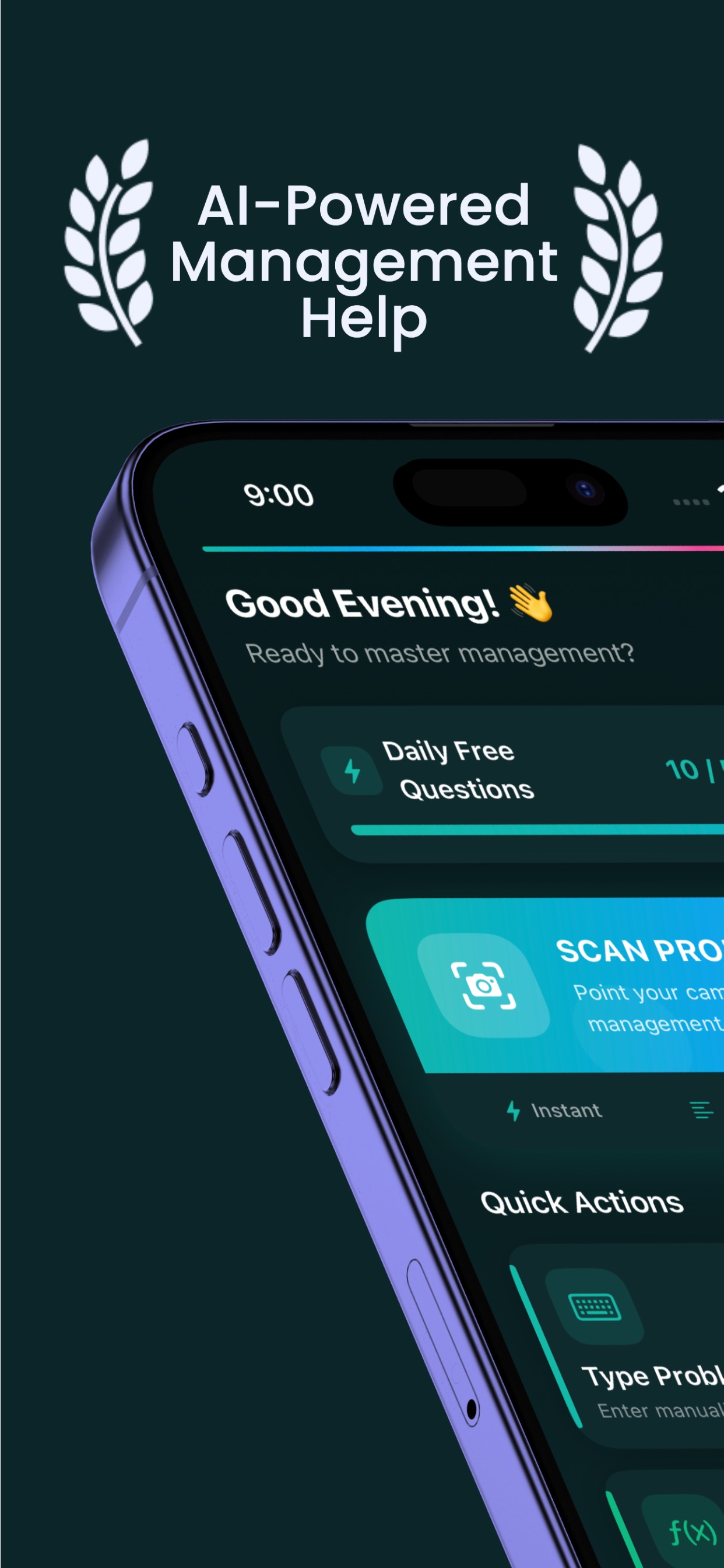 Screenshot 1 of Management AI: Homework Helper