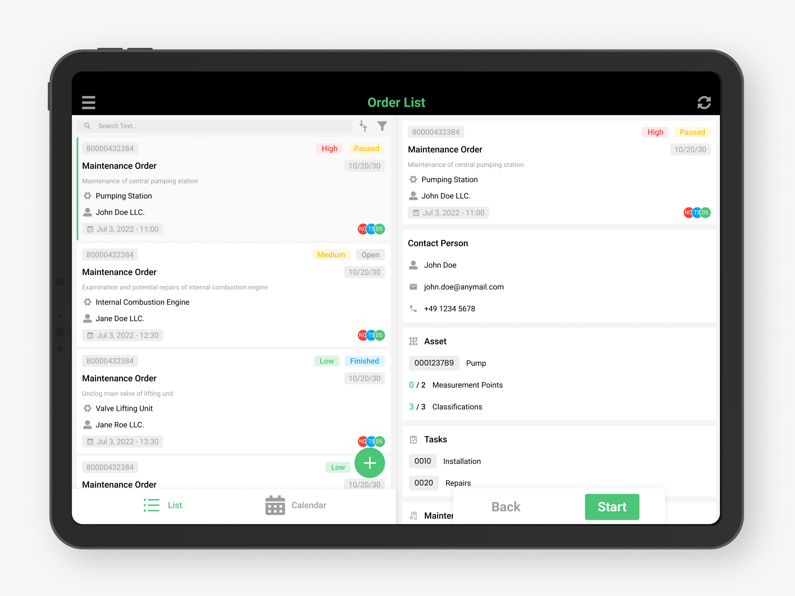 osapiens HUB for Maintenance