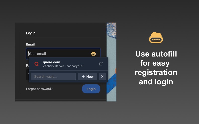 AliasVault for Safari screenshot