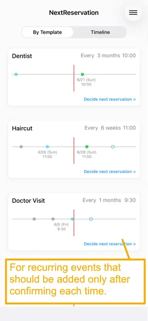 Next Reservation screenshot 1