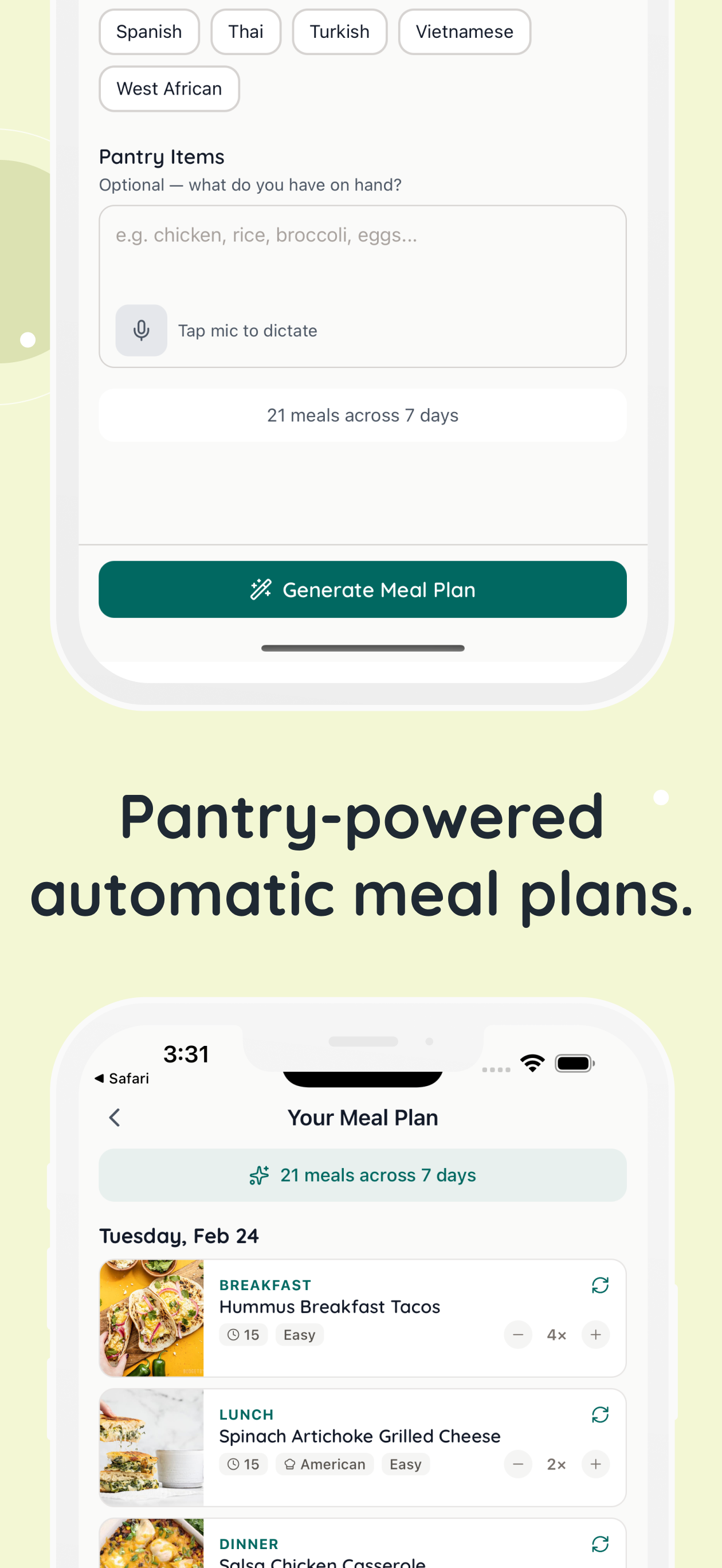 Kitcha: Recipe & Meal Planner screenshot 2