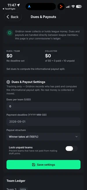 Gridiron Fantasy Football screenshot 2