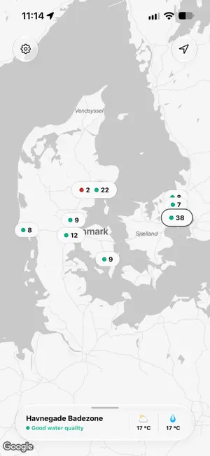 Swimming Water Quality Denmark screenshot 1