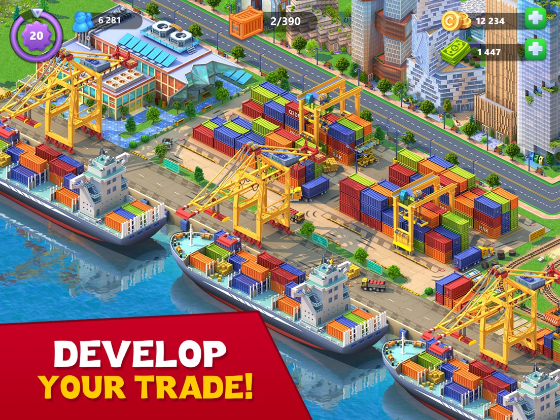 Global City Building Games App voor iPhone, iPad en iPod touch