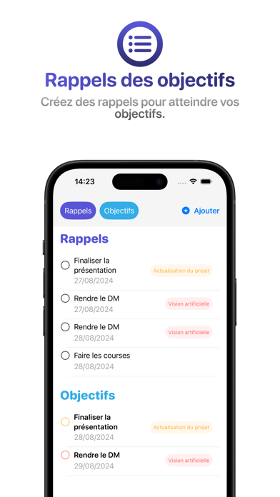 Screenshot #3 pour Objectifs