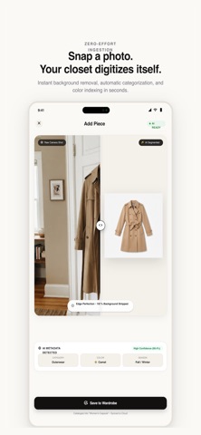WARdrop: AI Wardrobe & Outfit iPhone screenshot
