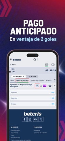 Betcris - apuestas y casino iPhone screenshot 3