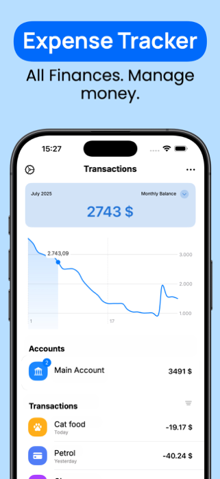 SpendWave Expense tracker App Screenshot 1 of 5