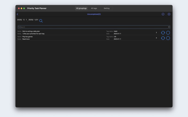 Priority Task Planner-To Do screenshot 2