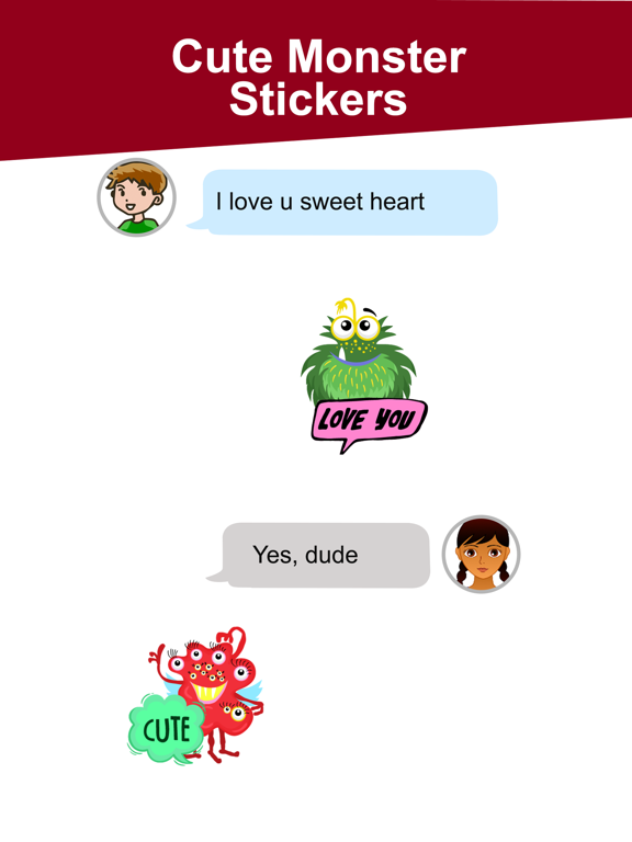 Screenshot #6 pour Cute Monsters and Emojis