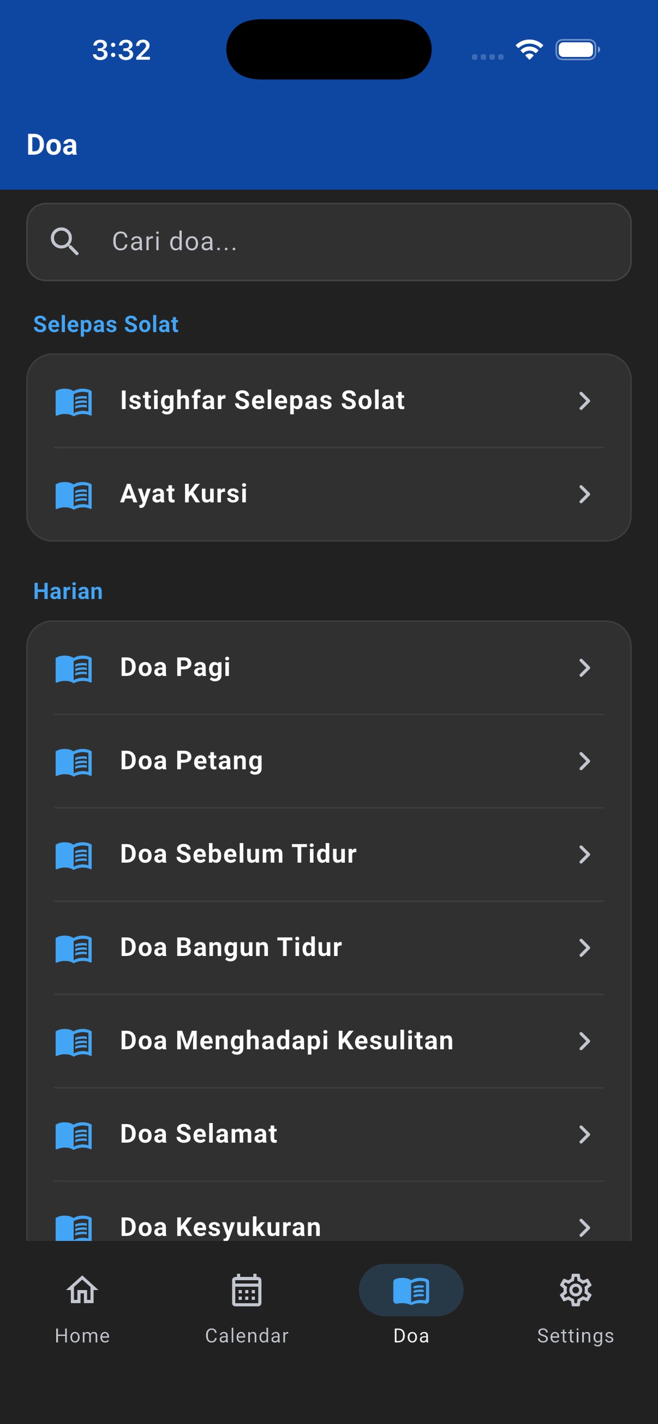 Screenshot 1 of Waktu Solat Kita