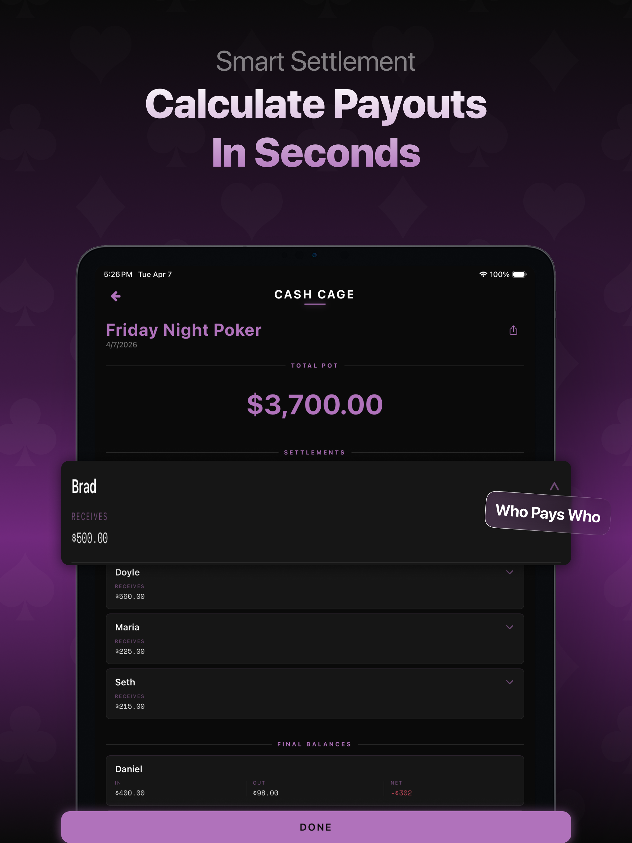 Cash Cage: Settle Poker Games screenshot 7