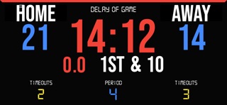 BT Football Scoreboard iPhone screenshot