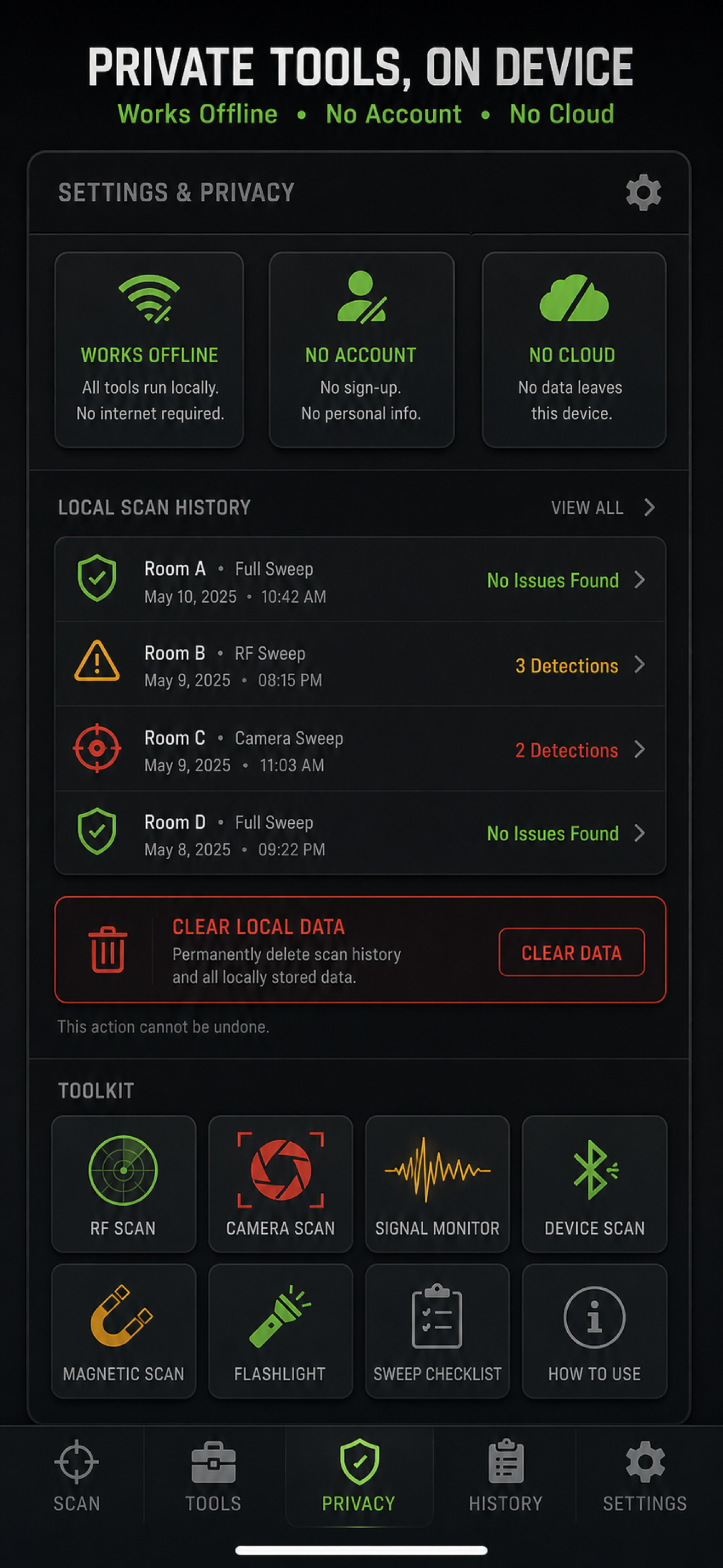 Spy Cam Detector: Bug Radar screenshot 10