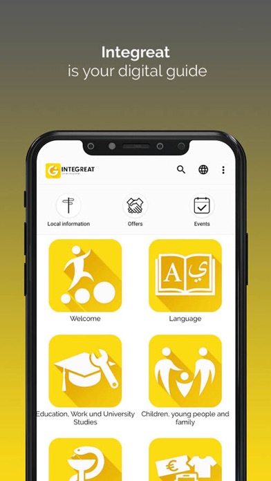 Screenshot 1 of Integreat App