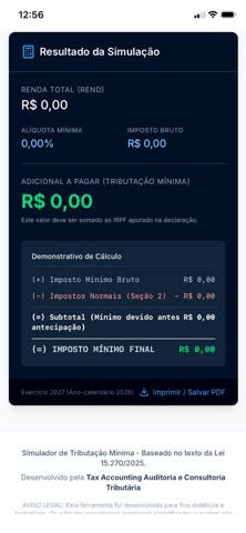 Simulador IRPF Mínimo Screenshot 4 of 4