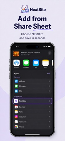 NextBite: Save Food Spots screenshot