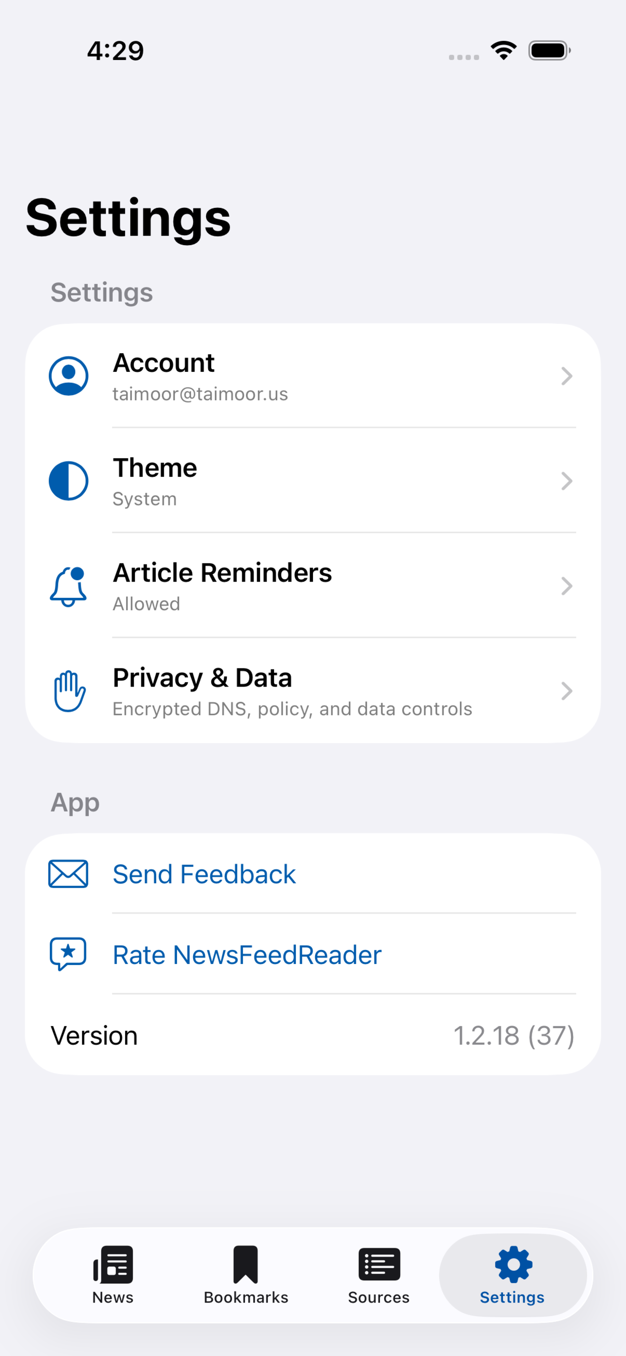 NewsFeedReader – One News Feed screenshot 4