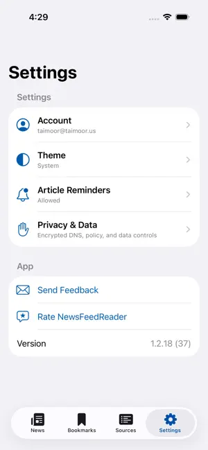 NewsFeedReader – One News Feed screenshot 4