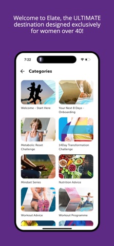 Elate: Women's Weight Loss 40+ iPhone screenshot