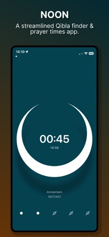 Noon: Prayer Times, Qibla screenshot