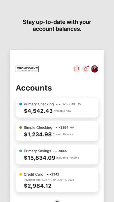 Screenshot #3 pour Frontwave Mobile Banking