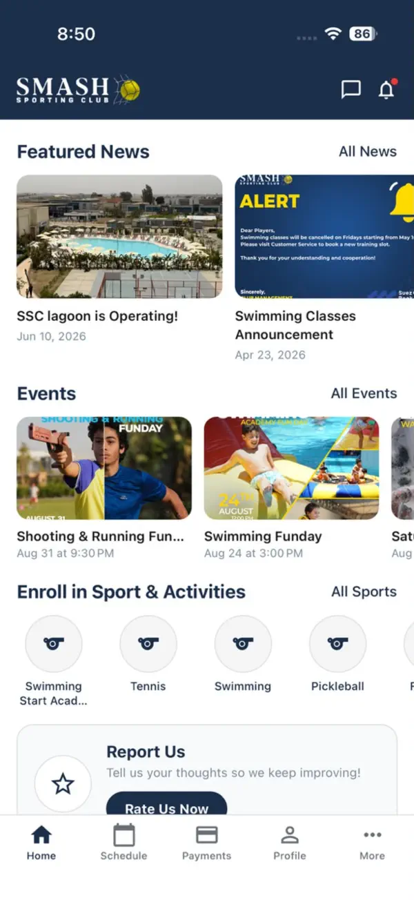 Screenshot #3 pour Smash Sporting Club