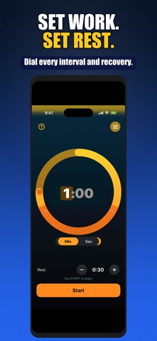 Intervall : Timer for Workouts iPhone screenshot