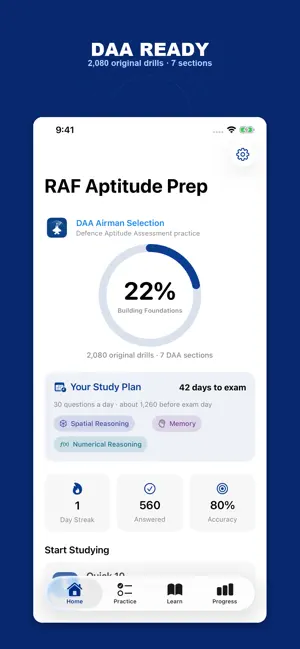 RAF Aptitude Prep screenshot 1