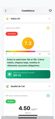 meteo maroc iPhone screenshot